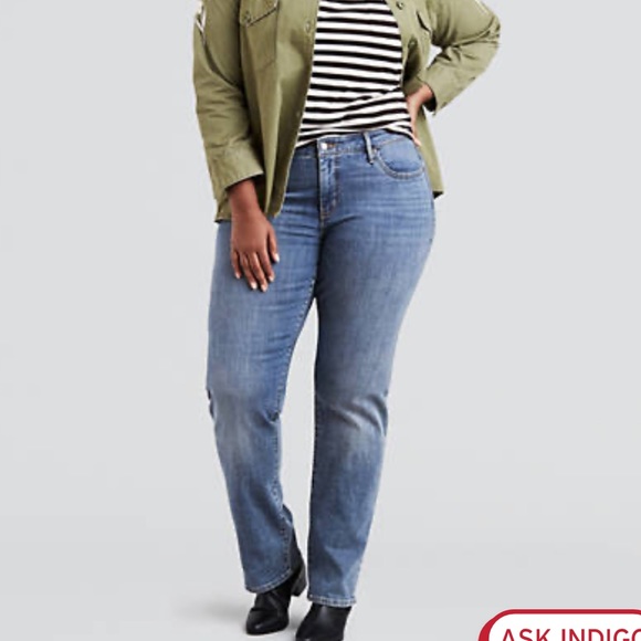 levi's 314 shaping straight jeans plus size